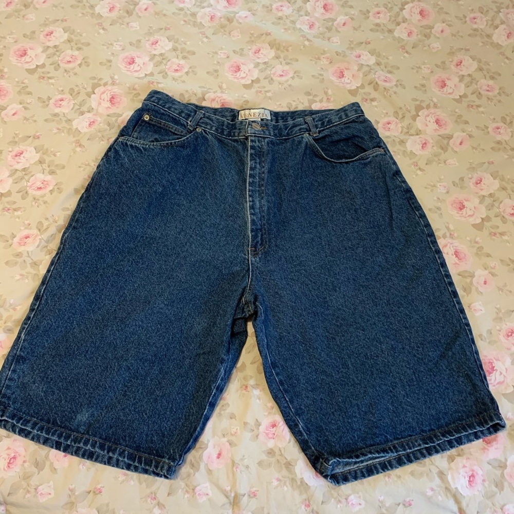 Vintage Venezia High-waist heavy denim shorts